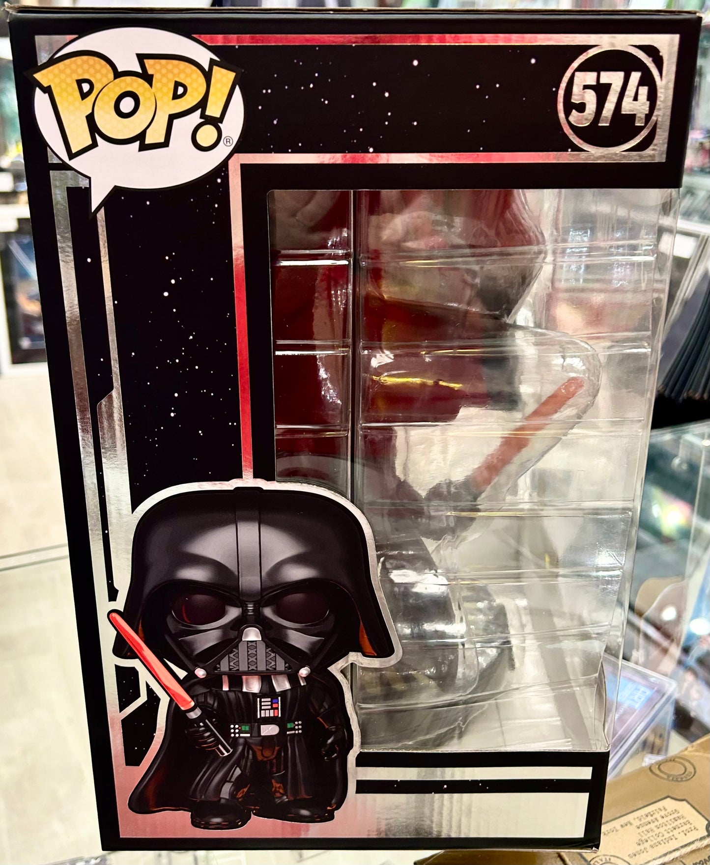 Star Wars Brian Muir Hand Signed Darth Vader Jumbo 574 Funko POP!
