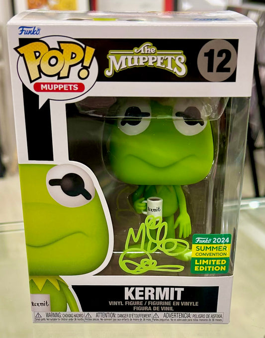 Disney The Muppets Kermit Limited Edition Mike Quinn Hand Signed 12 Funko POP!