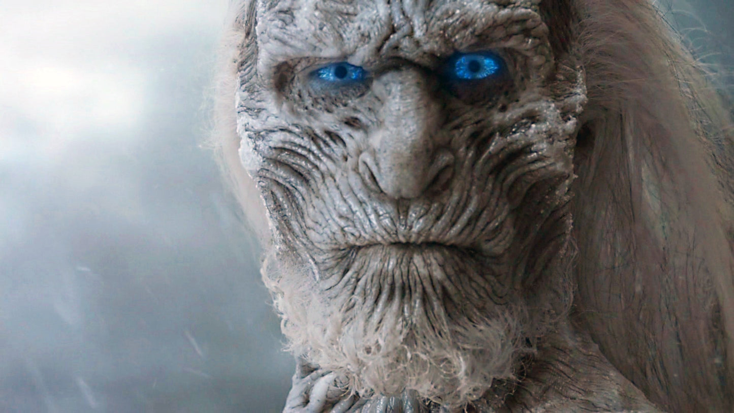 Game of Thrones White Walker Ross Mullan Hand Signed Wooden Spearheads