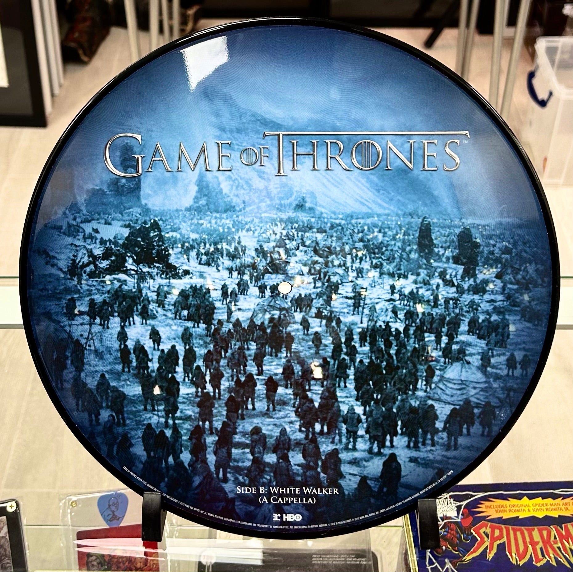 Game of Thrones White Walker Ross Mullan Autographed Picture Disc by Mastodon with Triple Layer Authenticity