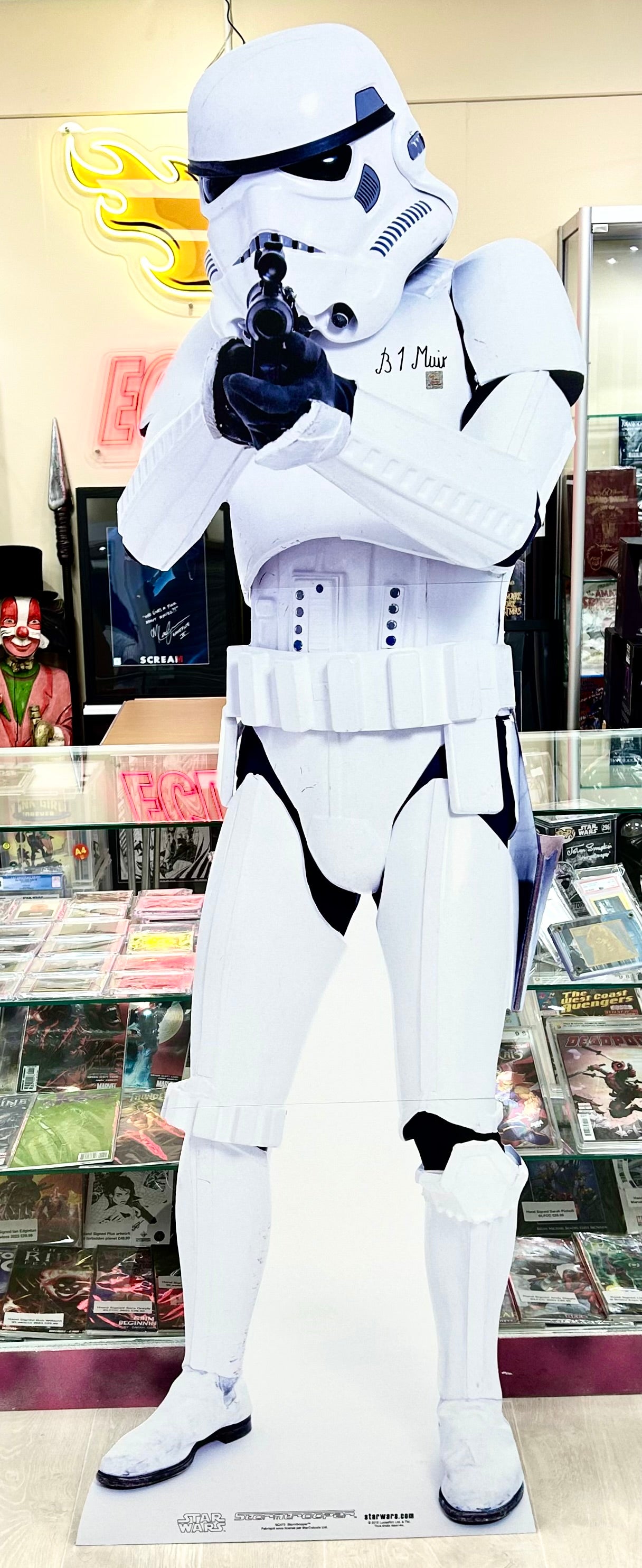 Star Wars Darth Vader, Stormtrooper & C-3PO Brian Muir Hand Signed Lifesize Cut Outs