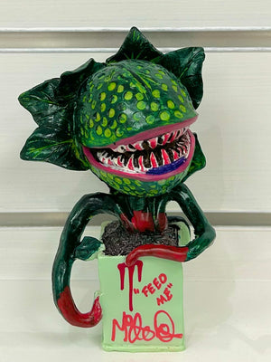 Little Shop of Horrors Audrey II Mike Quinn Autographed Figure with Triple Layer Authenticity