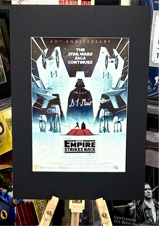 Star Wars: The Empire Strikes Back Brian Muir Hand Signed 40th Anniversary Film Poster