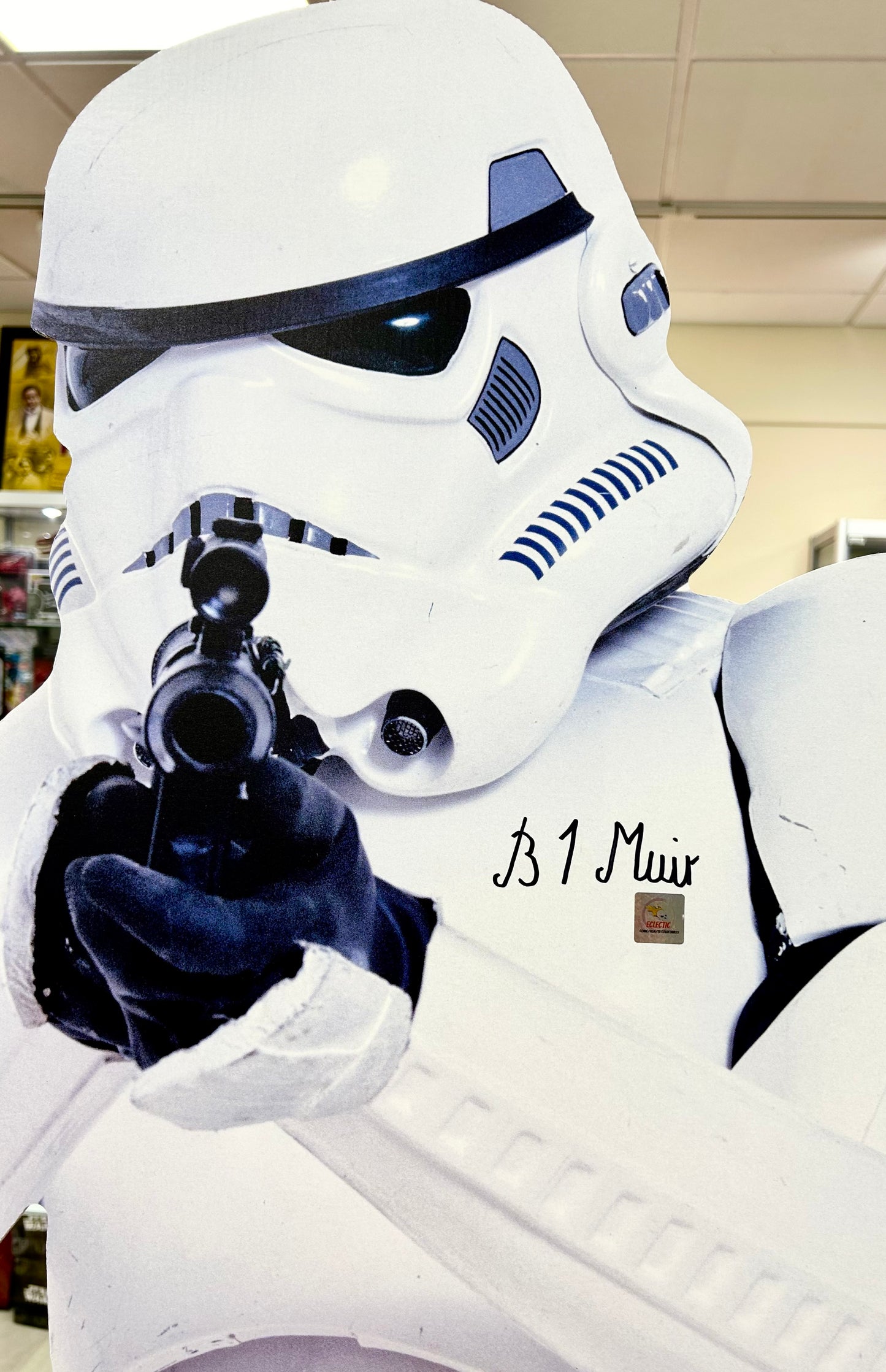 Star Wars Darth Vader, Stormtrooper & C-3PO Brian Muir Hand Signed Lifesize Cut Outs