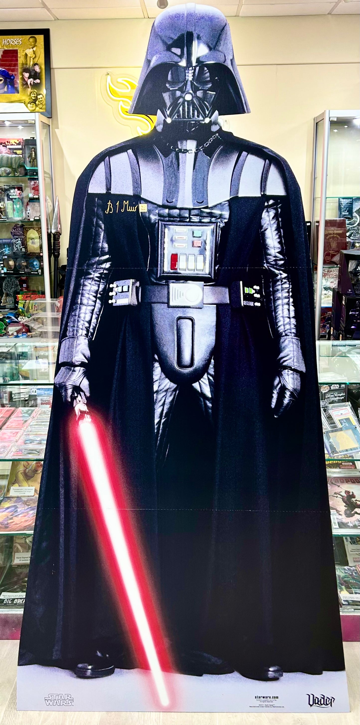 Star Wars Darth Vader, Stormtrooper & C-3PO Brian Muir Hand Signed Lifesize Cut Outs