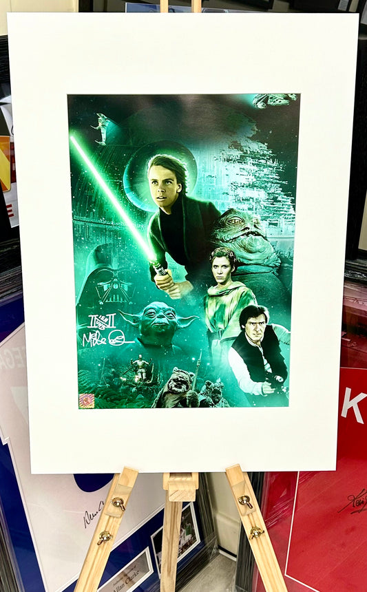 Star Wars: Return of the Jedi Mike Quinn Hand Signed Film Poster