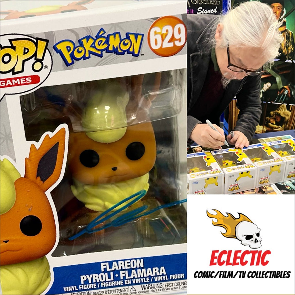 Pokemon Flareon Clem So Autographed 629 Funko POP! with Triple Layer Authenticity