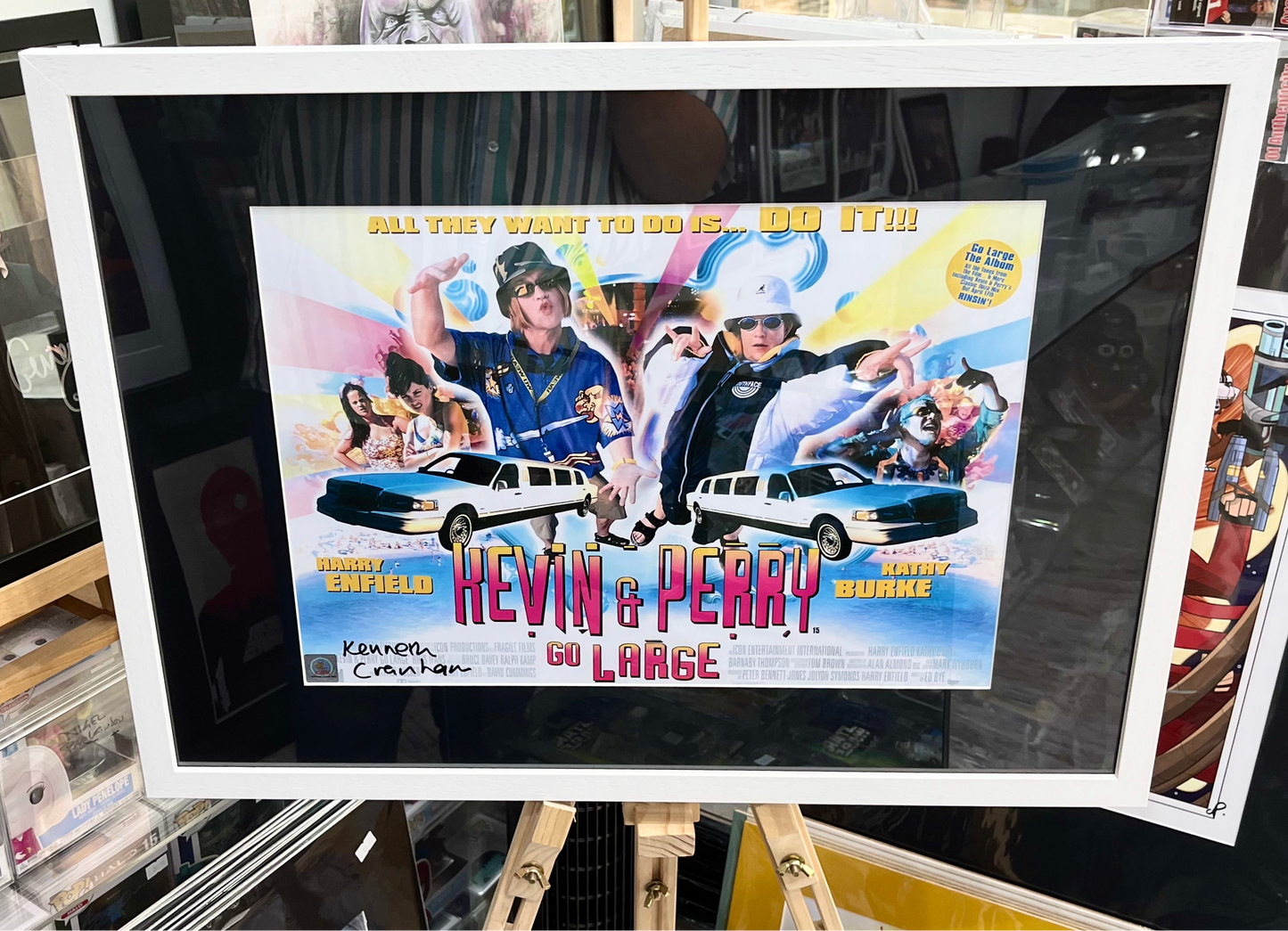 Kevin & Perry Go Large Kenneth Cranham Hand Signed Film Poster