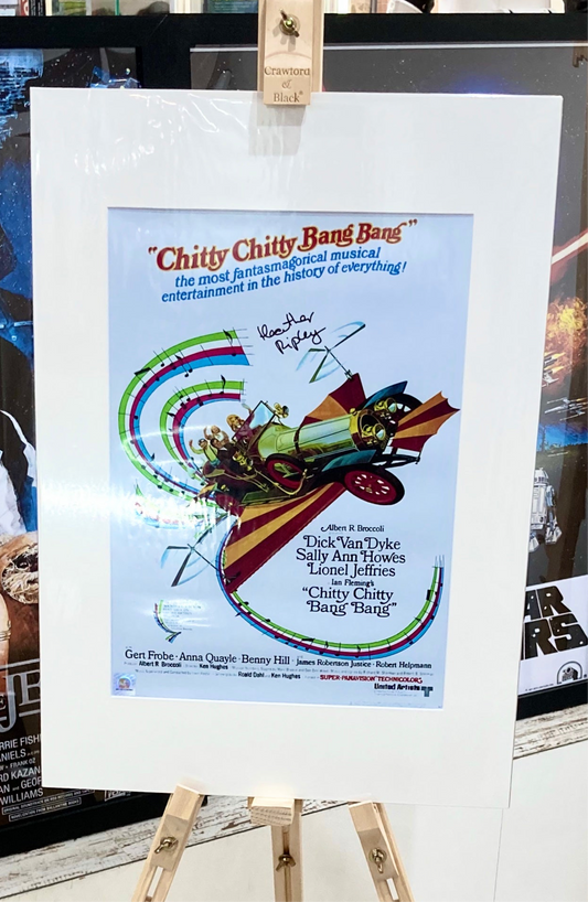 Chitty Chitty Bang Bang Jemima Potts Heather Ripley Hand Signed Film Poster