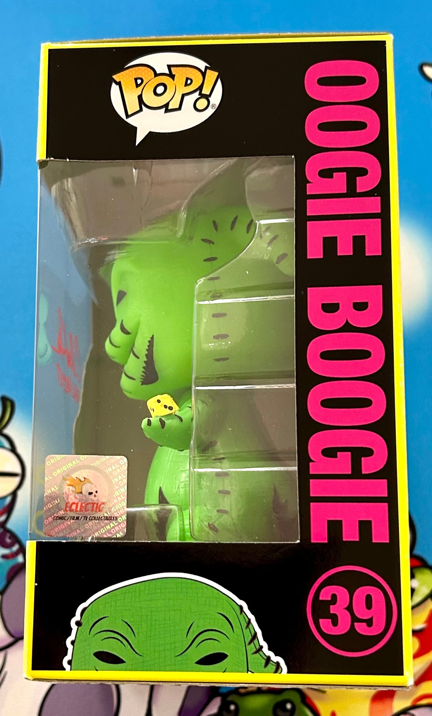 Oogie Boogie The Nightmare Before Christmas Disney C. Andrew Nelson Hand Signed 39 Funko POP!