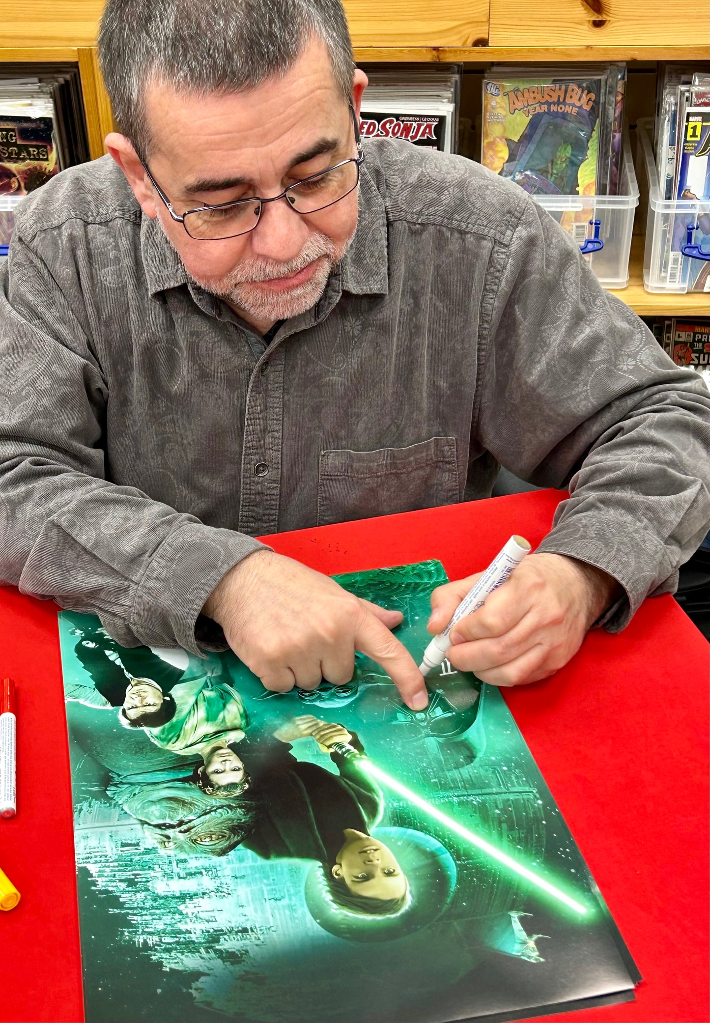 Star Wars: Return of the Jedi Mike Quinn Hand Signed Film Poster