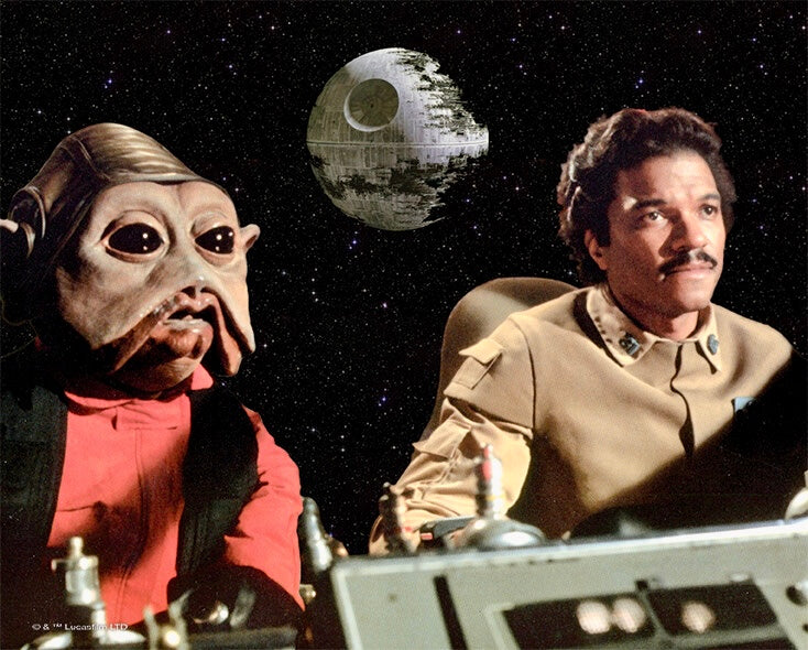 Star Wars: The Force Awakens Nien Nunb Mike Quinn Hand Signed Framed Photo