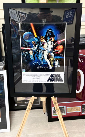 Star Wars (1977) Anthony Waye Autographed Poster with Triple Layer Authenticity