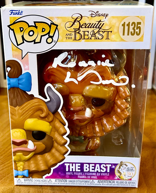 Beauty and The Beast The Beast Ronnie Le Drew Hand Signed 1135 Funko POP!