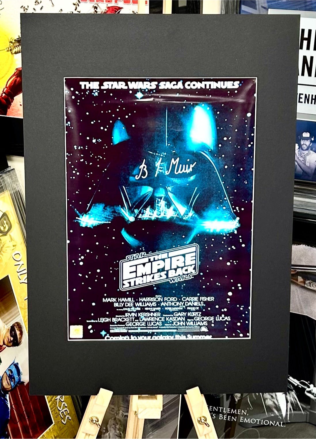 Star Wars: The Empire Strikes Back Brian Muir Hand Signed Film Poster