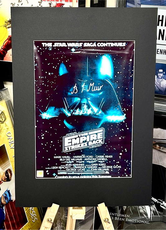 Star Wars: The Empire Strikes Back Brian Muir Hand Signed Film Poster