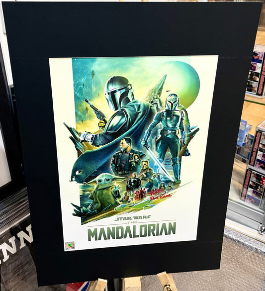 Star Wars The Mandalorian Katy O’Brian Hand Signed Poster