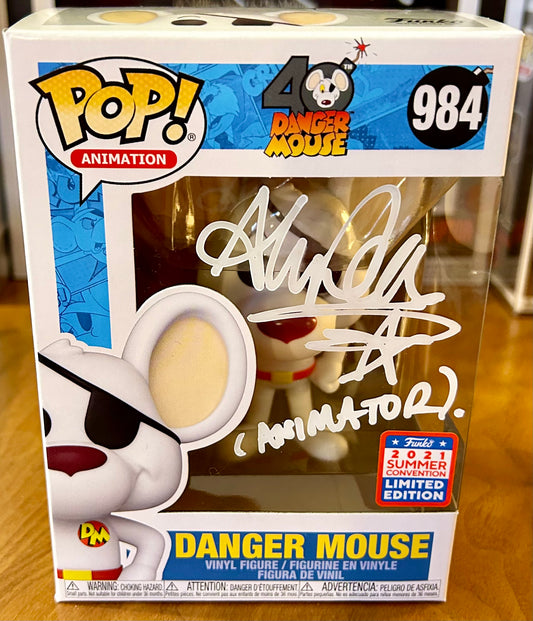 Danger Mouse Limited Edition Aly Fell Hand Signed 984 Funko POP!