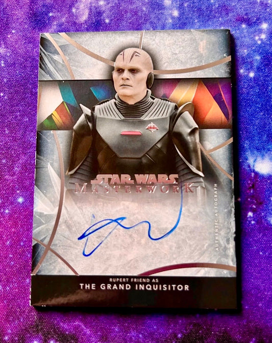 The Grand Inquisitor Rupert Friend 2024 Star Wars Topps Masterwork Autograph Card