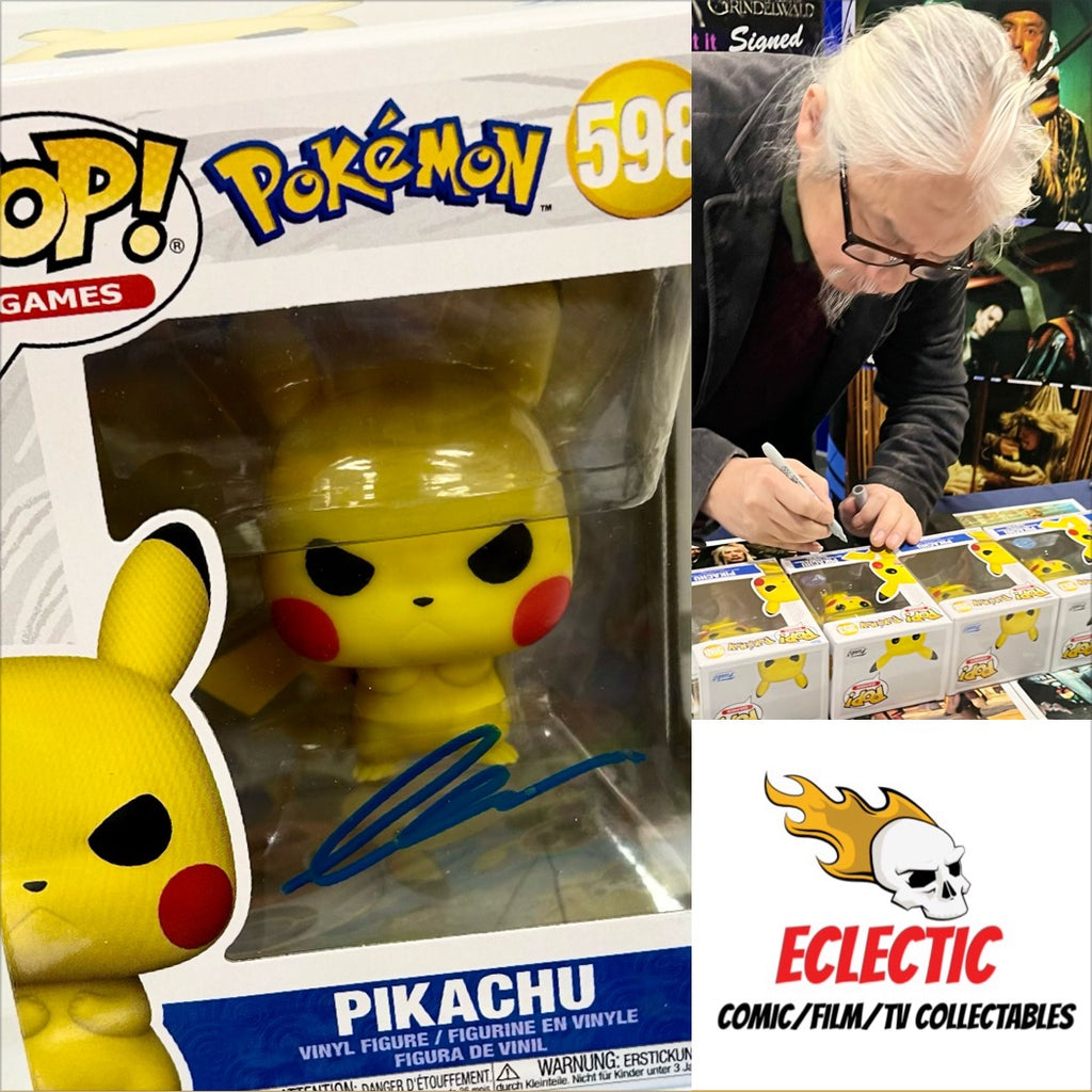 Pokemon Pikachu (Angry) Clem So Autographed Special Edition 598 Funko POP! with Triple Layer Authenticity