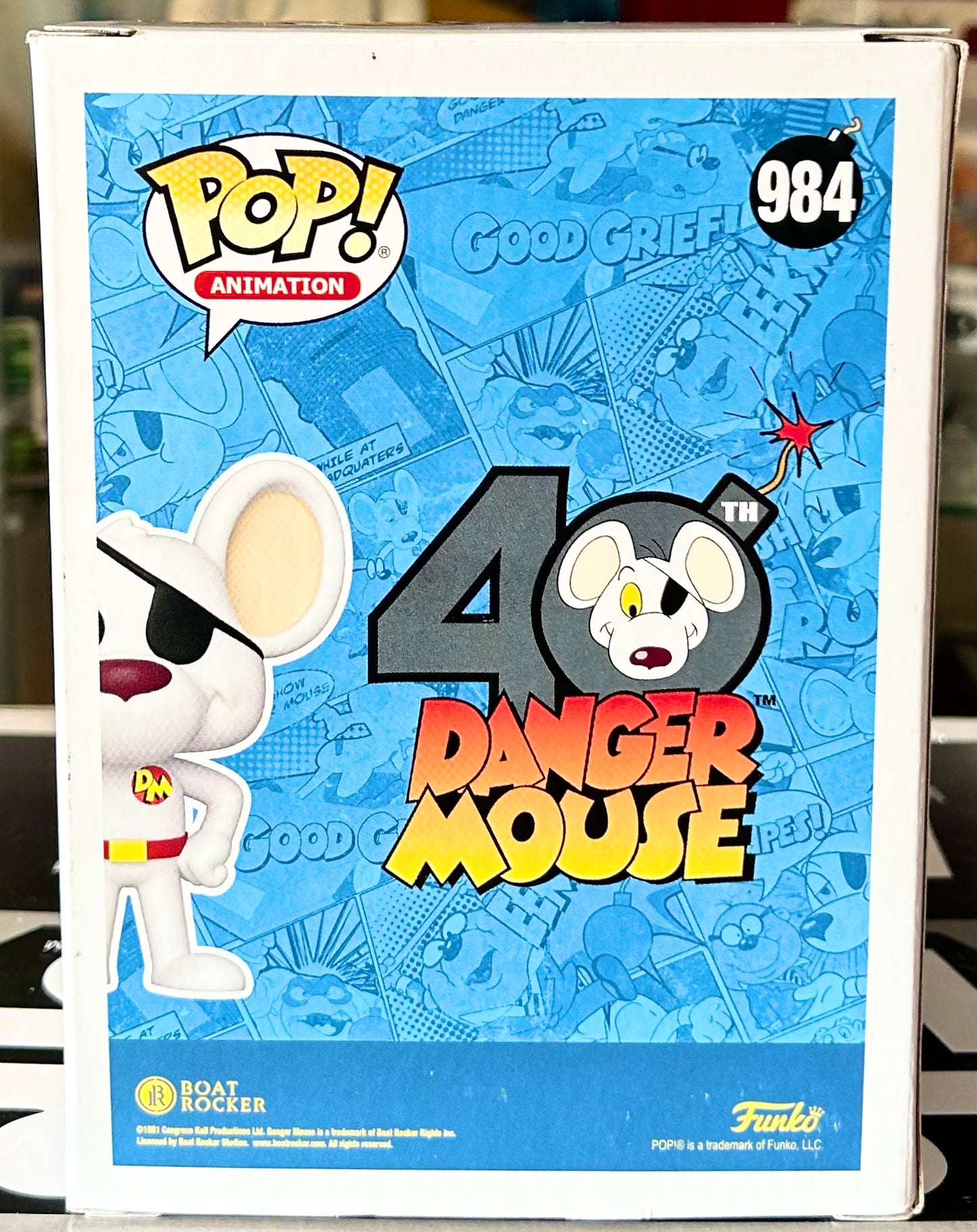 Danger Mouse 40th Anniversary Marc Silk Hand Signed 984 Exclusive Funko POP!