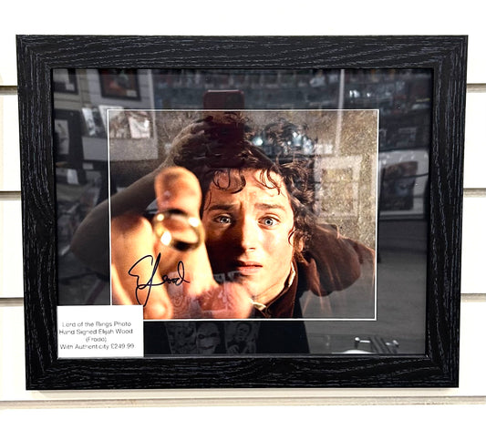 Lord of the Rings Elijah Wood Hand Signed Framed Photo
