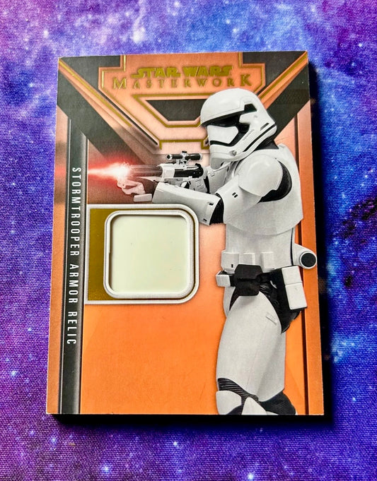 Stormtrooper Star Wars Armor Sam Witwer Orange 02/10 Masterwork 2024 Relic Card