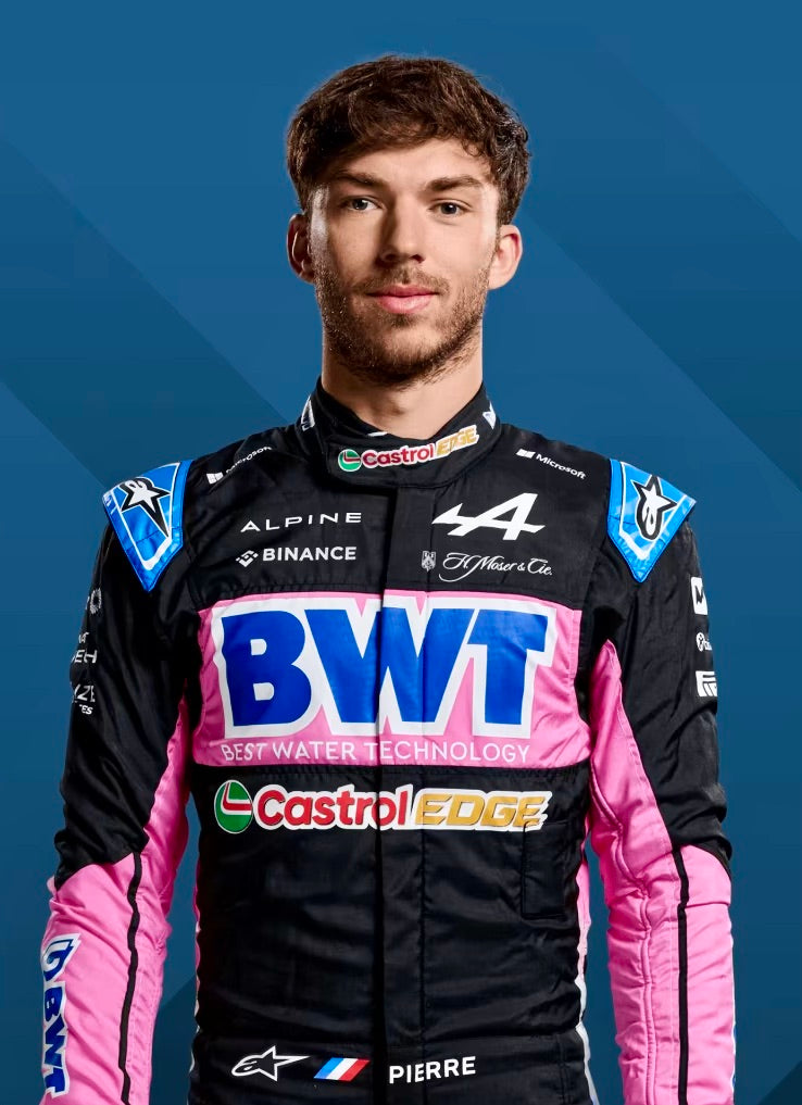 Alpine BWT F1 2023 Pierre Gasly Autographed Race Used Livery Bodywork Photo Montage with COA