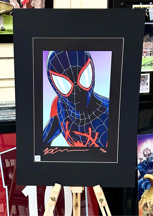 Miles Morales Spider-Man Marvel Limited Edition Mounted Print
