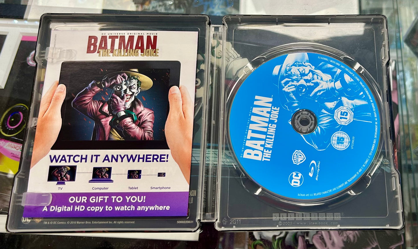 Batman The Killing Joke DC Universe Brian Bolland Hand Signed DVD SteelBook