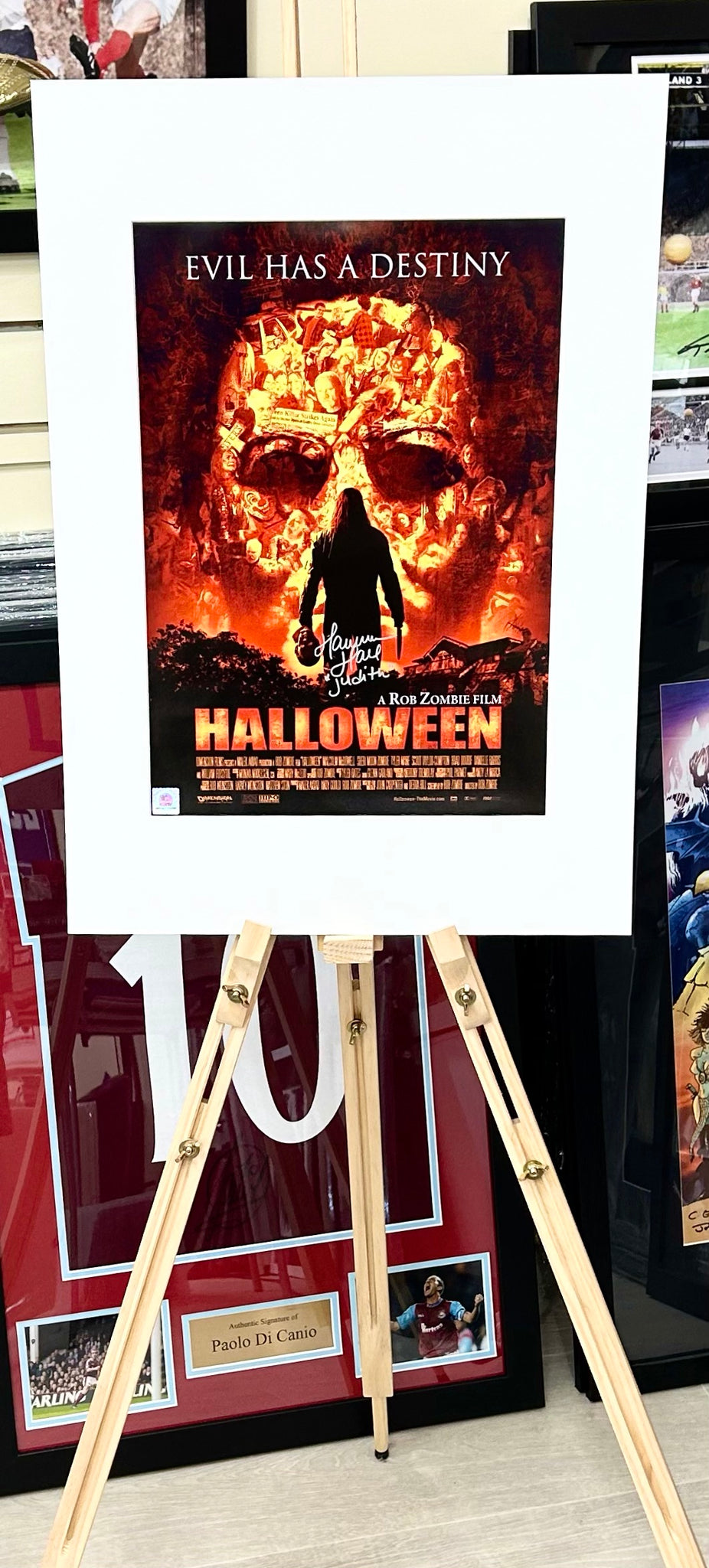 Rob Zombie’s Halloween Hanna Hall Autographed Film Poster with Triple Layer Authenticity