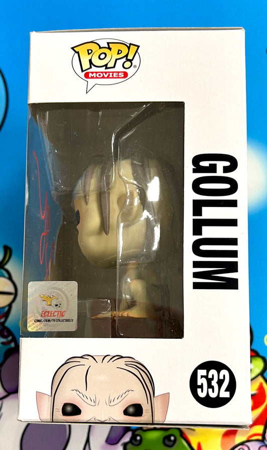 Gollum Lord of the Rings Andy Serkis Hand Signed 532 Funko POP!