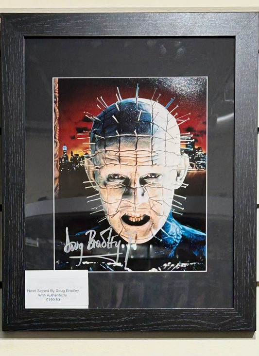 Hellraiser Pinhead Doug Bradley Hand Signed Framed Photo