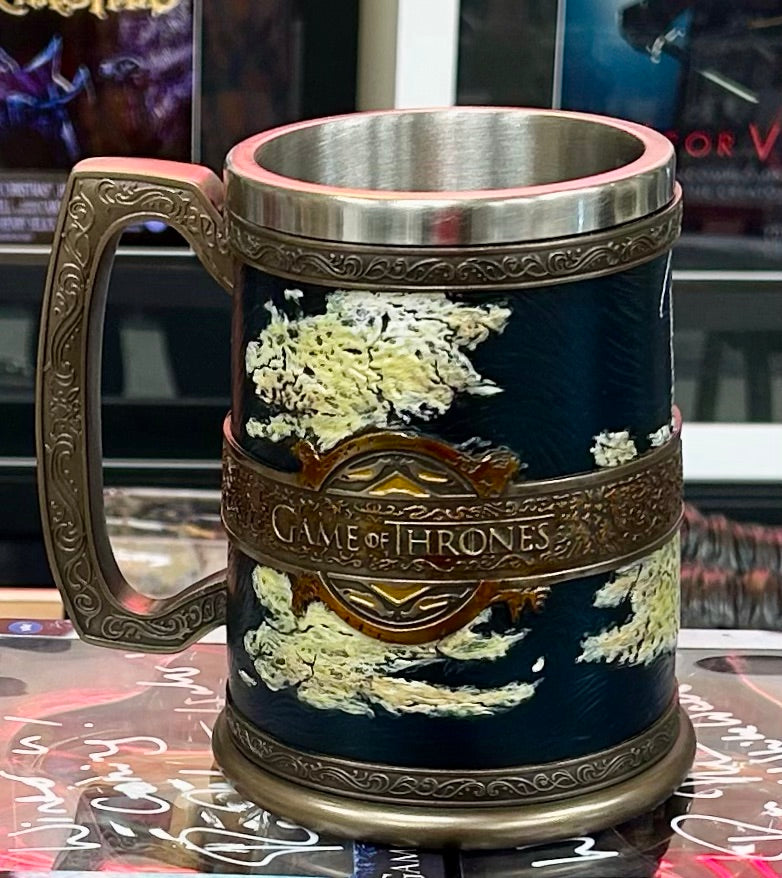 Game of Thrones Seven Kingdoms Ross Mullan Autographed Tankard with Triple Layer Authenticity