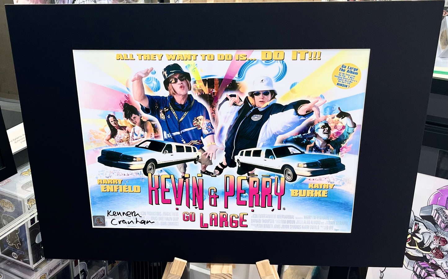 Kevin & Perry Go Large Kenneth Cranham Hand Signed Film Poster