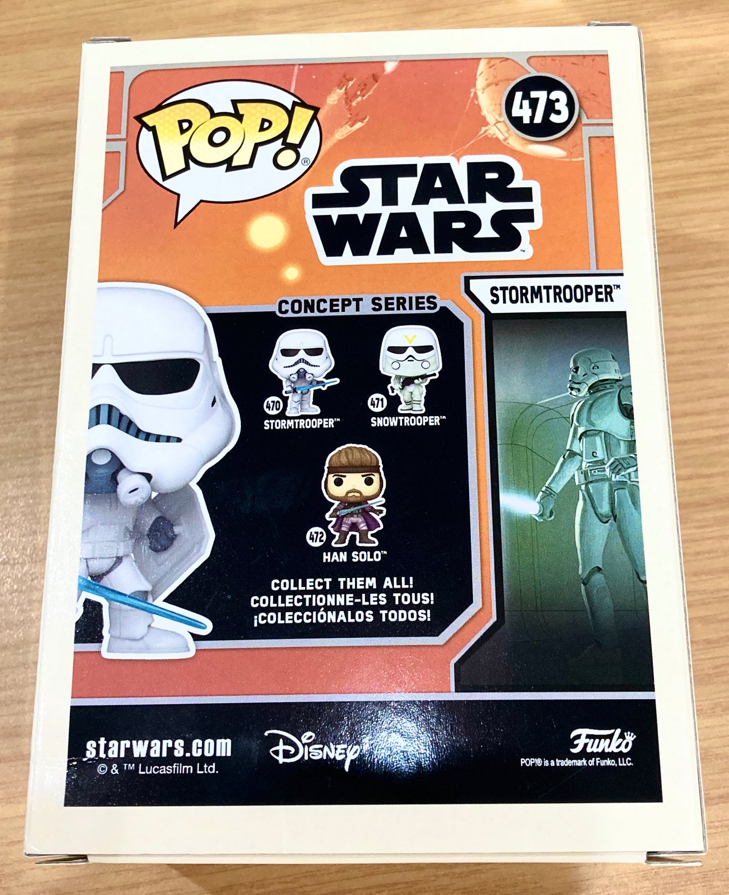 Star Wars Stormtrooper Concept Series Exclusive John Simpkin Hand Signed 473 Funko POP!