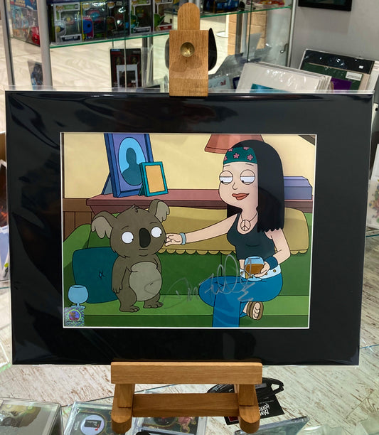 American Dad Reginald the Koala Donald Fullilove Hand Signed Mounted Photo