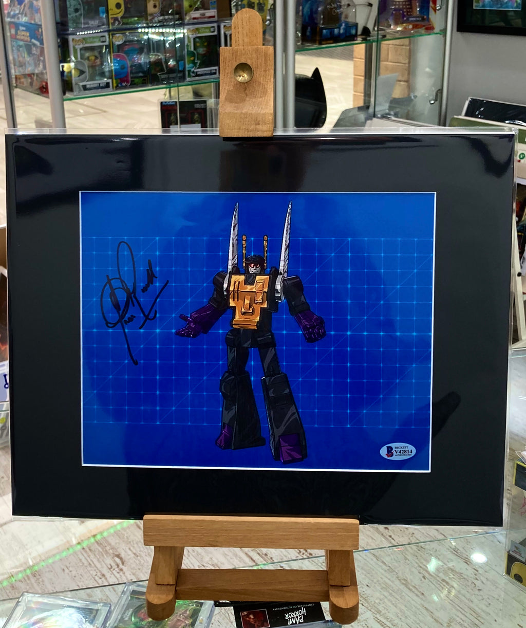 Transformers The Movie Clive Revill Autographed Mounted Photograph with Beckett Authenticity