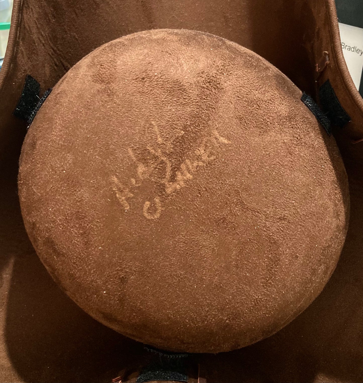 Pirates of the Caribbean Suede Effect Clanker Andy Beckwith Hand Signed Tricorn Hat