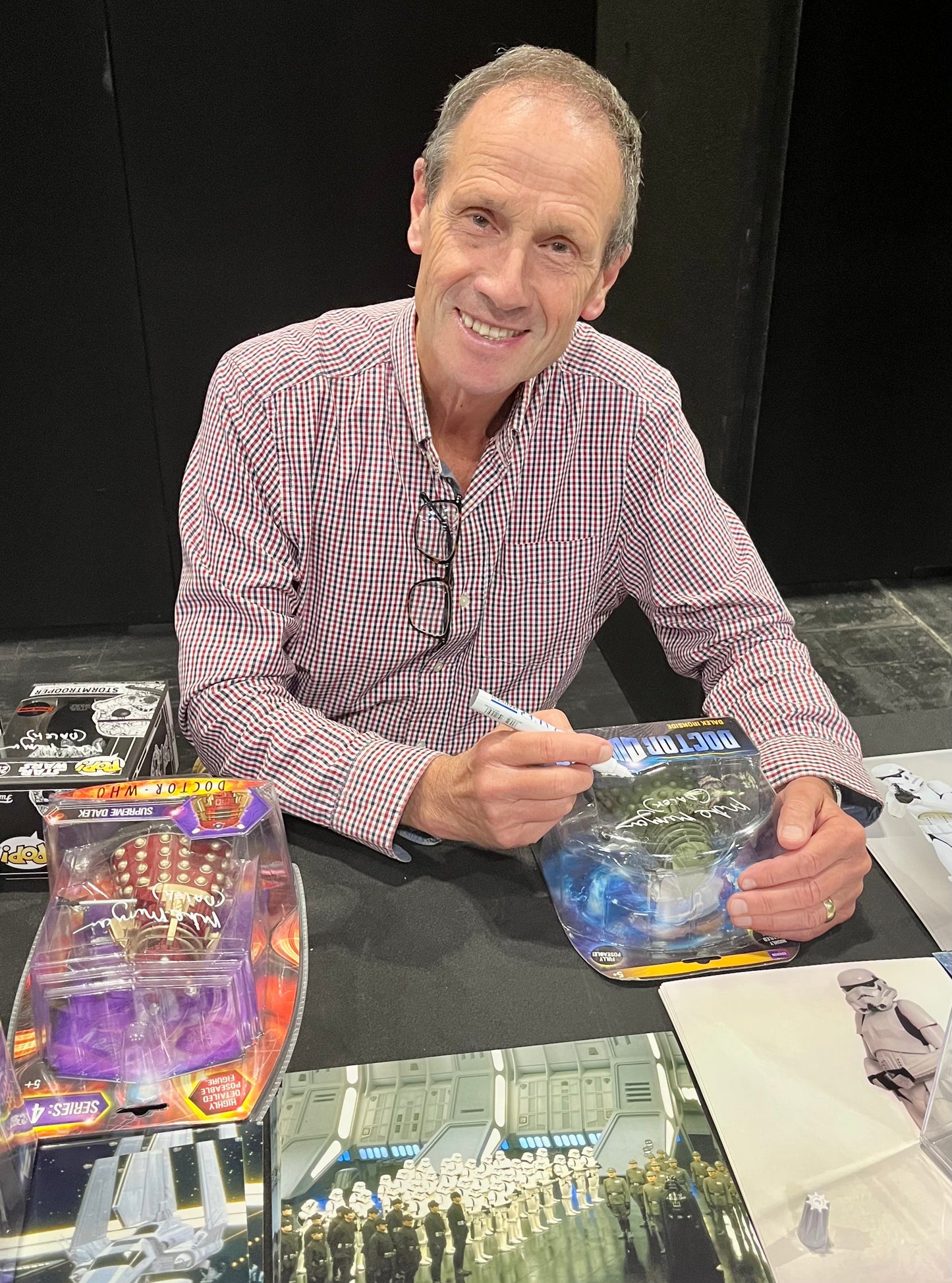 Doctor Who Dalek Ironside Mike Mungarvan Hand Signed Action Figure