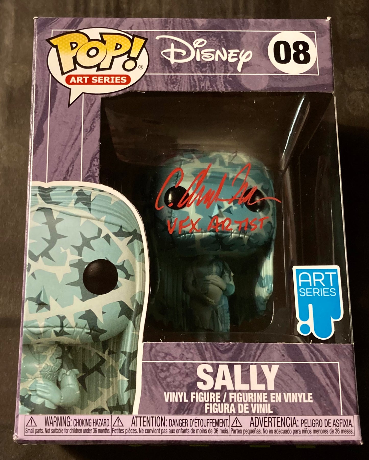 The Nightmare Before Christmas Sally Art Series Exclusive C. Andrew Nelson Hand Signed 08 Funko POP!