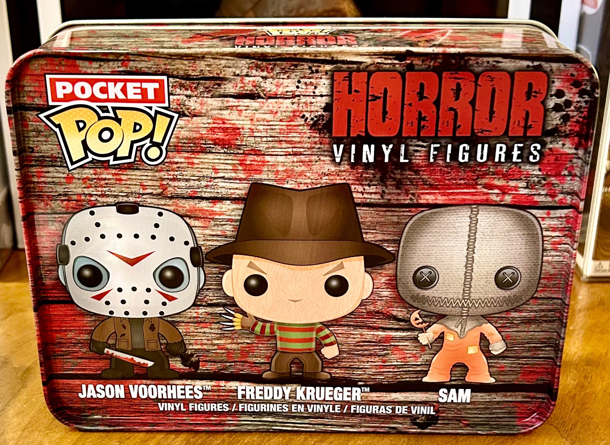 A Nightmare on Elm Street/Friday the 13th/Trick ‘r Treat Mark Patton & Kim Myers Hand Signed Funko Pocket POP! Horror Tin with Eclectic Authenticity