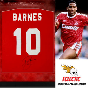 Liverpool FC John Barnes Hand Signed Autograph Number 10 Football Shirt with Certificate of Authenticity