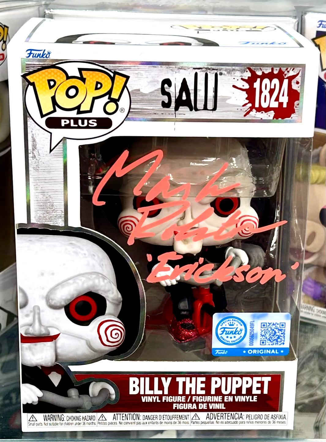Saw Billy The Puppet Mark Rolston Hand Signed 1824 Special Edition Funko POP!