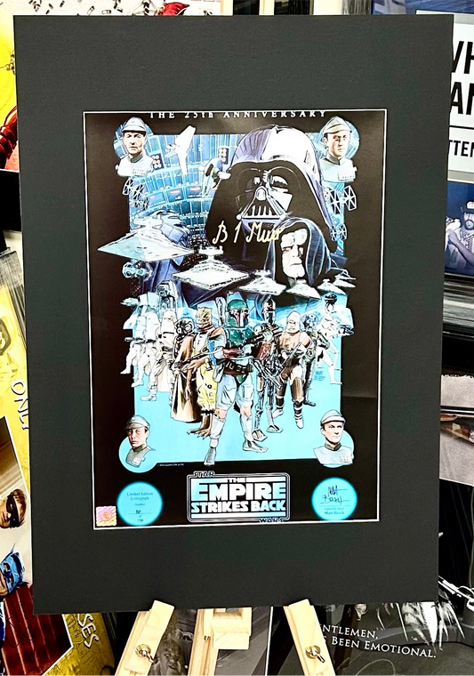 Star Wars: The Empire Strikes Back Brian Muir Hand Signed 25th Anniversary Film Poster