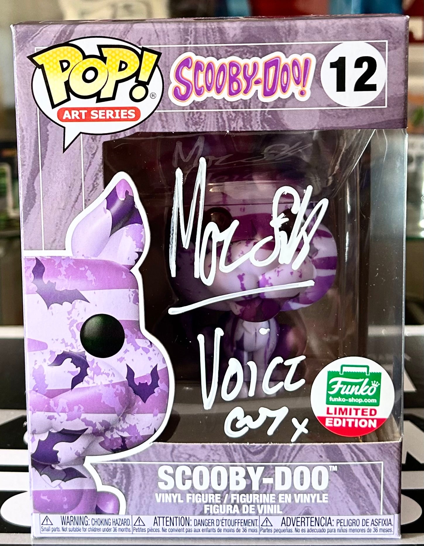 Scooby Doo Art Series Marc Silk Hand Signed Limited Edition 12 Funko POP! with Eclectic Authenticity