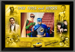 Only Fools and Horses ‘Batman and Robin’ David Jason Hand Signed Autograph Photo Montage with Certificate of Authenticity