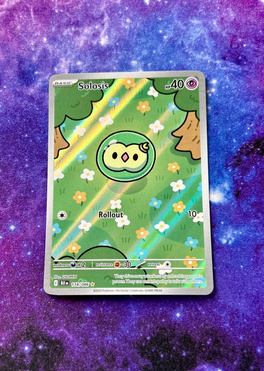 Solosis Black Bolt 118/086 Holo Illustration Rare Pokemon Card