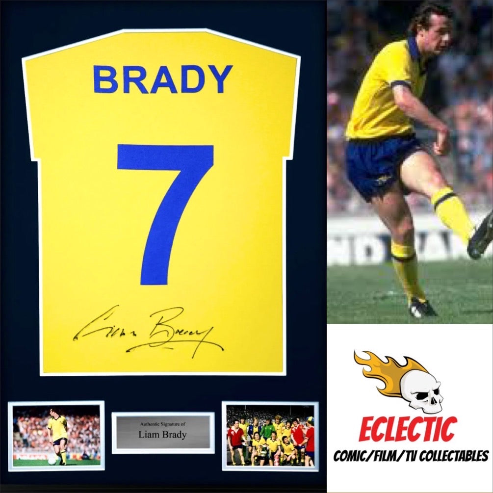 Arsenal FC Liam Brady Autographed 7 Football Shirt with Certificate of Authenticity