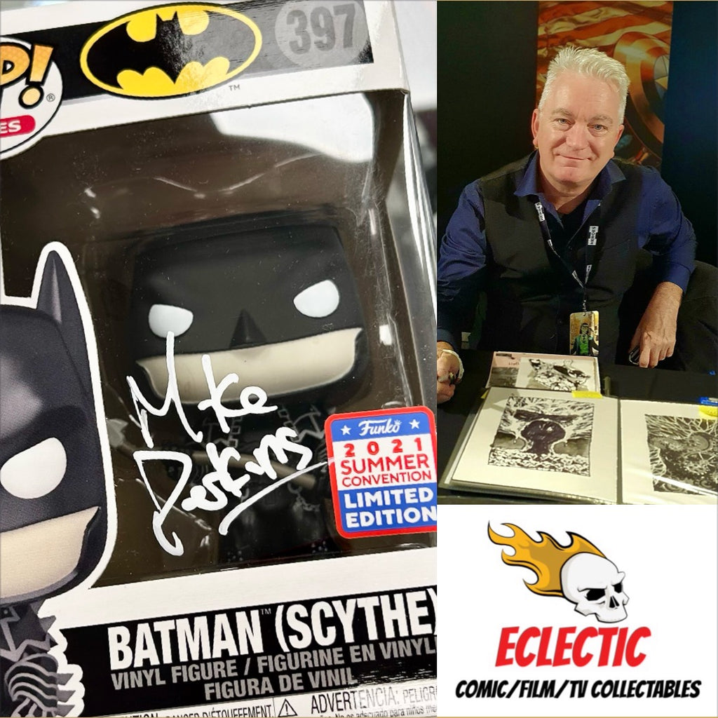 Batman (Scythe) 2021 Summer Convention Limited Edition Mike Perkins Hand Signed 397 Funko POP! with Eclectic Authenticity